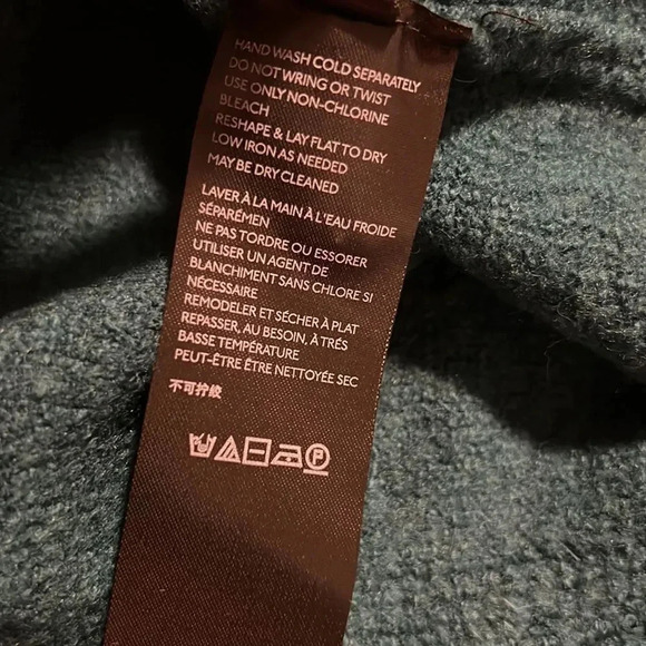 Anthropologie | Joy Fringed V Neck Sweater Medium New Dark Turquoise Teal New - Picture 12 of 14